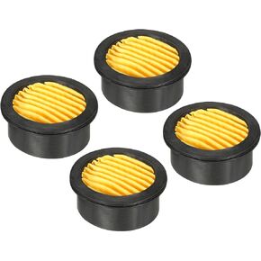PATIKIL Air Compressor Filter, 4 Pack Noise Reduction Air Compressor Accessories for Generators, Blowers, Exhaust Ports, Black, White