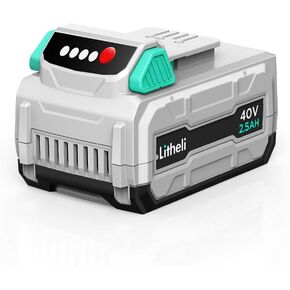 Litheli Battery Pack 40V, 2.5Ah Replacement Lithium Batteries, Only Fit for Litheli 40V Power Tools and Outdoor Power Equipment in Kuwait
