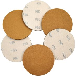 MFBJXC 50 قطعة 5 بوصة أقراص الصنفرة هوك وحلقة أقراص الصنفرة الصنفرة لصنفرة مدارية عشوائية 80 فريك in Kuwait