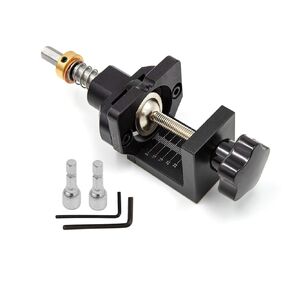 مثقاب بمفصلات مخفية مقاس 35 ملم، دليل ثقب الجيب مع مشبك، لقمة مثقاب فورستنر، مجموعة مثقاب النجارة، فتاحة موقع الخزانة لتركيب الباب، ادوات منزلية من خليط معدني من الالومنيوم in Kuwait