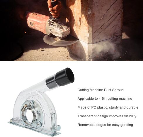 الة قطع شفافة لاستخراج الغبار من كفن صقل الزوايا للحماية من الغبار والجلخ وغطاء واقي لماكينة القطع من 4 إلى 5 انش in Kuwait