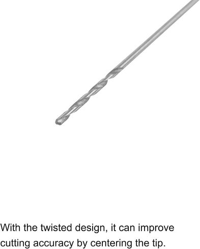 10 قطع من uxcell 1.15 مم HSS (فولاذ عالي السرعة) W6542 رؤوس مثقاب صغيرة، قطعة مثقاب أرضية بالكامل بطول 36 مم للفولاذ الخفيف والنحاس والألومنيوم in Kuwait