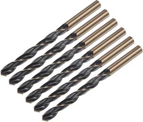 uxcell 6pcs Jobber Drill Bits 3mm Black Nitride & Gold Titanium Coated 4341 High Speed Steel (HSS) 135 Degree Split Point Twist Drill Bits for Stainless Steel Metal Plastic Wood in Saudi Arabia