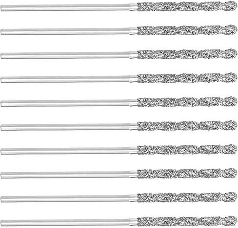 Auniwaig 1mm Diamond Twist Drill Bits High Speed Steel HSS 10 Pcs | For Glass Jewelry, Beach Sea Shells Stone Gemstones, Lapidary Ornament, Bracelet Necklace Arts Crafts in Saudi Arabia