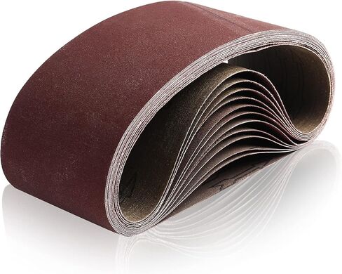 12 حزمة من حزام الصنفرة 4 × 24 بوصة، أحزمة صنفرة من أكسيد الألومنيوم DeSS 2 لكل منها 80 120 150 240 320 400 حبيبة (4 × 24 بوصة) in Kuwait