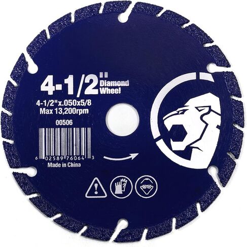 STKUSA Stark 4-1/2" inch Diamond Cut Off Wheel Abrasive, 5/8 Arbor Circular Saws Ultra Fast Cutting for Concrete, Masonry & Brick, 4.5" inch, Blue in Saudi Arabia