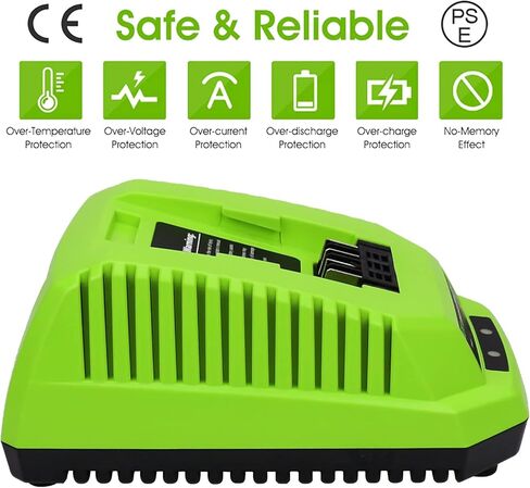 بديل لشاحن Greenworks 29482 المتوافق مع موديلات البطاريات G-MAX 40V 29462 و29472 in Kuwait