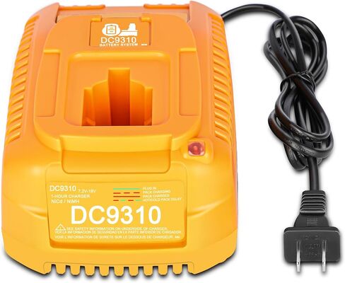 JYJZPB DC9310 استبدال شاحن البطارية السريع لـ De Walt 7.2V 9.6V 12V 14.4V 18V XRP NI-CD/NI-MH بطارية DC9096 DC9098 DC9099 DC9091 DE9098 DW9095 DW9096 DW9098 DW9099 شاحن بطارية 7.2-18 فولت in Saudi Arabia
