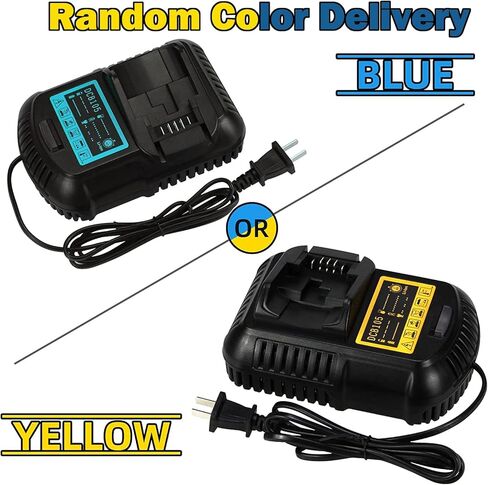 Replacement Charger Compatible with Dewalt 12V/20V Battery Charger Compatible with DCB101 DCB115 DCB107 DCB105 DCB203 DCB204 DCB206 DCB201 DCB120 DCB127 Lithium Battery Pack in Kuwait