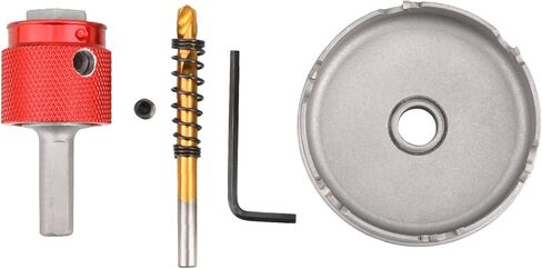 مجموعة قطع ثقب الكربيد، منشار ثقب كربيد التنجستن سريع التغيير (7/8 بوصة -2-1/2 بوصة) للفولاذ المقاوم للصدأ والمعادن والحديد (مجموعة 12 قطعة) in Kuwait