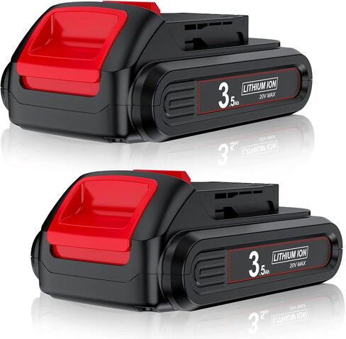 Upgraded 2Pack 3.5Ah 20V Battery Replacement for Dewalt Battery 20Volt Max Li-ion Battery Compatible with Dewalt 20V Battery DCB200 DCB203 DCB204 DCV580 DCB180 for Dewalt 20Volt Cordless Tools Battery in Kuwait
