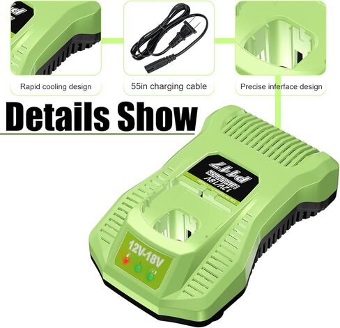 POWTREE 18V 6.5Ah P108 بطارية ليثيوم أيون بديلة لبطارية Ryobi 18V ONE+ P108 P102 P103 P104 P105 P107 P109 P122 بطارية أدوات الطاقة اللاسلكية مع مؤشر LED 2 حزمة + مبدل in Kuwait