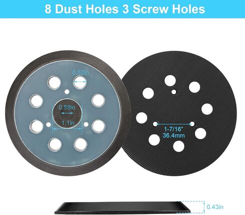 ZHONG AN 2 قطعة 5 بوصات 8 فتحات بديلة لخطاف وحلقة سنفرة بديلة متوافقة مع DW420/K، DW421/K، DW422/K، DW423/K، BO5041/K، BO5010/K، BO5030/K، SV13YB/YA in Kuwait