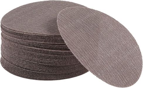 50-Pack 6" Ceramic Alumina Mesh Sanding Discs, 80 Grit Hook & Loop | 80 Grit Ceramic Alumina Mesh Sanding Discs with Hook & Loop Backing, Anti-Clogging Design for Auto, Wood, Drywall and Metal in Saudi Arabia