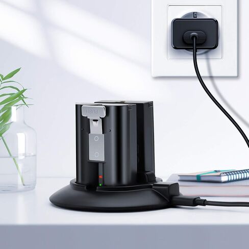 OLAIKE Battery Charger Station Compatible with Video Doorbell 2 & 3 &4,Spotlight Cam Battery & Peephole Cam,Portable Dual Port Charging with DC Adapter(Batteries NOT Included),Type2 in Kuwait