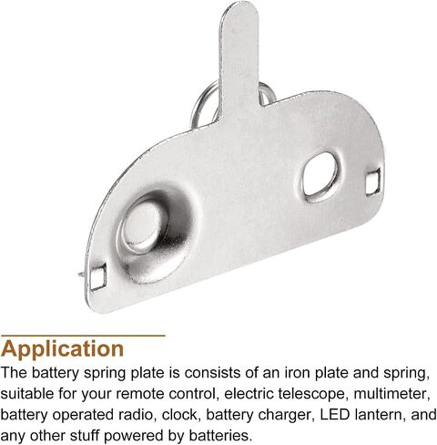 MECCANIXITY Battery Spring Plate AAA Batteries Spring Contact Nickel Plated 20mmx9mm 20 Pcs in Saudi Arabia