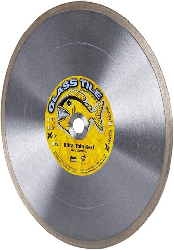 Delta Diamond Piranha 10 Inch Glass Tile Diamond Blade, 5/8" Arbor, Wet Cutting (10") in Kuwait