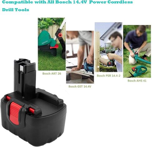بطارية CREABEST 2 Pack 3.5Ah Ni-MH 14.4V متوافقة مع Bosch BAT038 BAT040 BAT041 BAT140 BAT159 13614 2607335275 2607335533 2607335534 2607335711 2607335465 2607335685 2607335678 2607335276 in Saudi Arabia