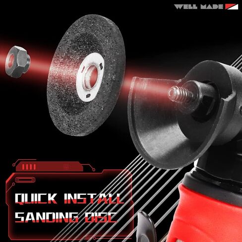 SI FANG 2 Inch Pneumatic Mini Angle Grinder Air Cut Off Tool With 6Pcs Grinding Wheels Felt Polishing Disc Kit ,Lightweight Right Angle Grinders Air Tools ,15000RPM (Upgraded Version) in Saudi Arabia