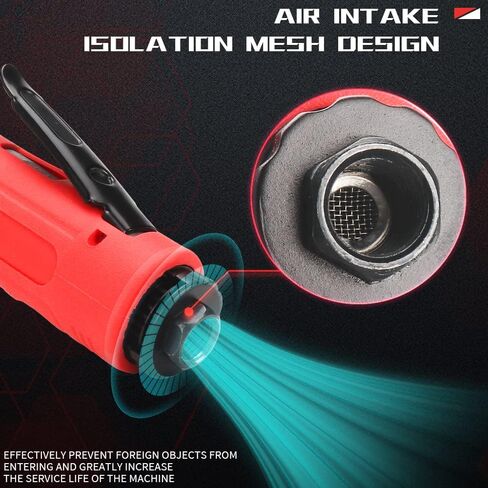 SI FANG 2 Inch Pneumatic Mini Angle Grinder Air Cut Off Tool With 6Pcs Grinding Wheels Felt Polishing Disc Kit ,Lightweight Right Angle Grinders Air Tools ,15000RPM (Upgraded Version) in Saudi Arabia