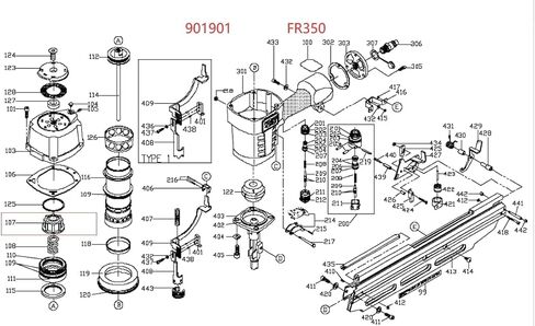 901901 توقف مصد المكبس متوافق مع كابل بورتر FC350 النوع 1 النوع 2 النوع 3 FR350 النوع 1 النوع 2 النوع 3 in Kuwait