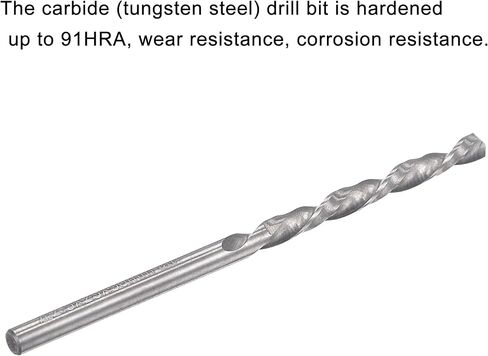 uxcell Solid Carbide Twist Drill Bits 2mm, Metric Left Hand Spiral Flutes Straight Shank Tungsten Steel Drilling Tool for Stainless Steel Alloy Metal, 2pcs in Saudi Arabia