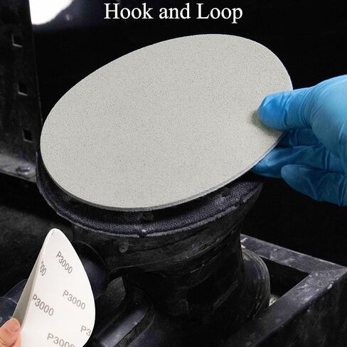 3 Inch Foam Disc Sanding Discs 15PCS Foam backed discs 3000 Grit | Hook and Loop Assorted Wet and Dry Round Sand Paper for Random Orbital Sander in Saudi Arabia