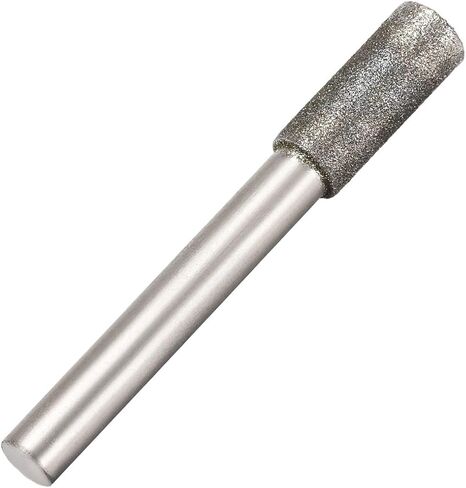 uxcell Diamond Burrs Grinding Drill Bits for Carving Rotary Tool 1/4-Inch Shank 6mm Cylindrical 150 Grit 5 Pcs in Kuwait