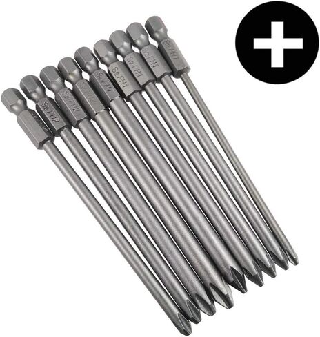 وولفريد طقم لقم مفك براغي برأس توركس سداسي 1/4 انش، مجموعة رؤوس مثقاب برأس ألن، مجموعة رؤوس مثقاب فيليبس مغناطيسية 100 ملم (23 قطعة) in Kuwait