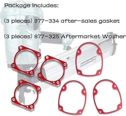حشية ما بعد البيع 877325 و877334 لجهاز تثبيت المسامير من سلسلة هيتاشي NR83 بما في ذلك NR83A، NR83A2، NR83A5، NR83AA، NR83AA5، NV83A، NV83AA، NV83A2، NV83A3، NV83A، NR83AA2، NR83AA3 (6 عبوات) in Kuwait