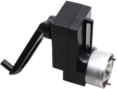 كيانسون مولد طاقة يدوي يعمل بتيار مستمر بقدرة 4 واط، مولد دينامو محمول باليد 100-300 مللي امبير لمصباح يدوي وشاحن محمول in Kuwait