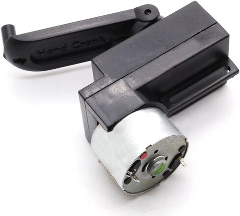 كيانسون مولد طاقة يدوي يعمل بتيار مستمر بقدرة 4 واط، مولد دينامو محمول باليد 100-300 مللي امبير لمصباح يدوي وشاحن محمول in Kuwait