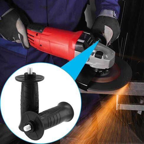 Jiozermi 2Pcs 8mm Diameter Thread Angle Grinder Side Handle, Plastic Angle Grinder Sander Handle Tool Replacement in Saudi Arabia