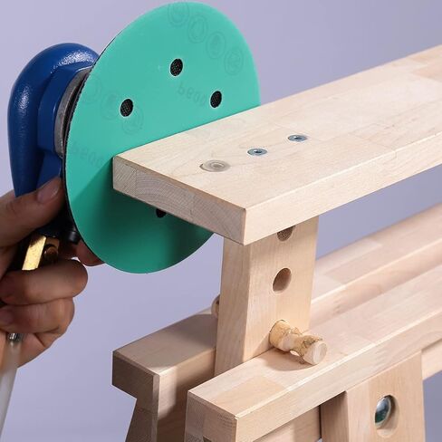 6 Inch Sanding Discs Hook and Loop, 25PCS 6 Hole 800 Grit Wet Dry Waterproof Green Film-Backed Flocking Sand Paper for Random Orbital Sander, Round Sandpaper for Wood, Car, Metal Polishing Finishing in Kuwait