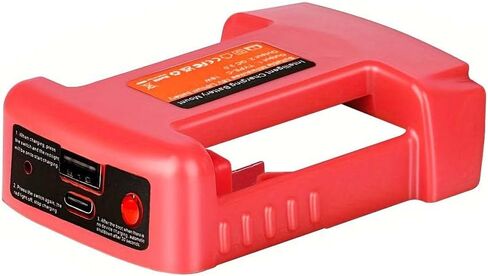 Battery Adapter for 18V/20V Battery Adaptor with USB Charger & Type-C PD Power Source Charger for MIL 20v 18V MAX Lithium Battery（Adapter Only） (MIL) in Saudi Arabia