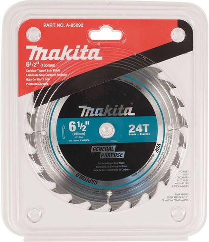 Makita A-85092 6-1/2" 24T Carbide-Tipped Circular Saw Blade, General Purpose in Saudi Arabia