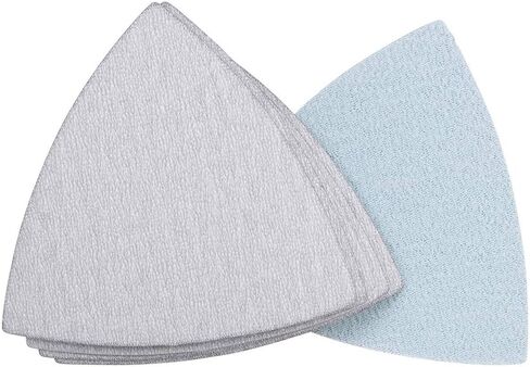 uxcell Triangle Detail Sander Sandpaper Hook and Loop 3-1/2 Inch Sanding Pad White Abrasive 100 Grit 6 Pcs in Saudi Arabia