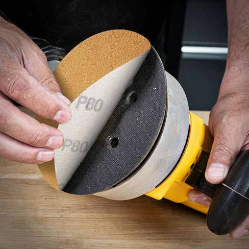 MFBJXC 50 قطعة 5 بوصة أقراص الصنفرة هوك وحلقة أقراص الصنفرة الصنفرة لصنفرة مدارية عشوائية 80 فريك in Kuwait