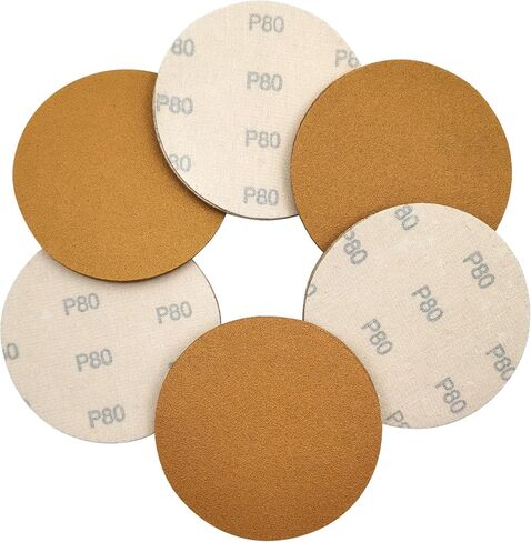 MFBJXC 50 قطعة 5 بوصة أقراص الصنفرة هوك وحلقة أقراص الصنفرة الصنفرة لصنفرة مدارية عشوائية 80 فريك in Kuwait