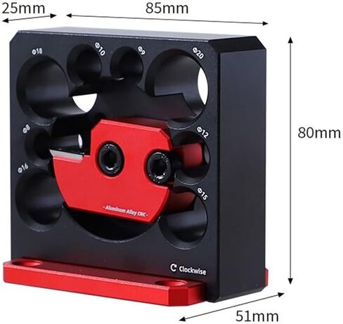 جيفت برود مجموعة ادوات صنع وتد، 8-20 ملم قابلة للتعديل بـ8 فتحات للمثقاب الكهربائي من الكربيد، اداة تقطيع وتد من خليط معدني من الالومنيوم، اداة مساعدة لاعمال النجارة in Kuwait