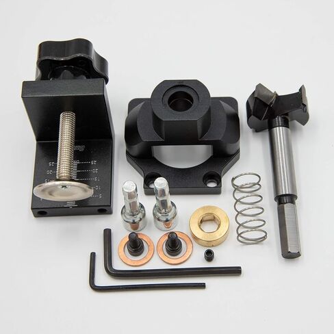 مثقاب بمفصلات مخفية مقاس 35 ملم، دليل ثقب الجيب مع مشبك، لقمة مثقاب فورستنر، مجموعة مثقاب النجارة، فتاحة موقع الخزانة لتركيب الباب، ادوات منزلية من خليط معدني من الالومنيوم in Kuwait