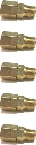 Brass Male Swivel Adapter 1/8" NPT Fuel/AIR/Water/Oil/Gas WOG (Qty 05) in Saudi Arabia