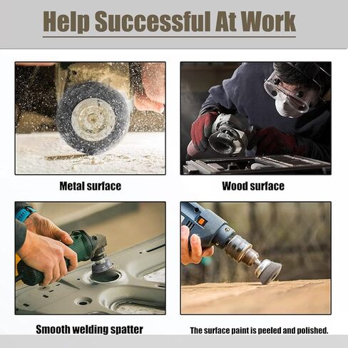 WENORA 21 Pcs Wire Brush for Drill Set, Wire Cup Brush for Drill, Wire Wheel for Drill 1/4 Inch Hex Shank, Coarse Carbon Steel Crimped Wire Wheel,Wire Brush Drill Attachment for Cleaning Rust in Kuwait