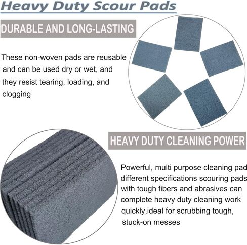 Tonmp 10 Pack 6 x 9 Inch 800 Grit General Purpose Scuff Pads for Scuffing, Scouring, Sanding, Paint Primer Prep Adhesion Scratch - Surface Preparation Automotive Car Auto Body Woodworking (Grey) in Saudi Arabia