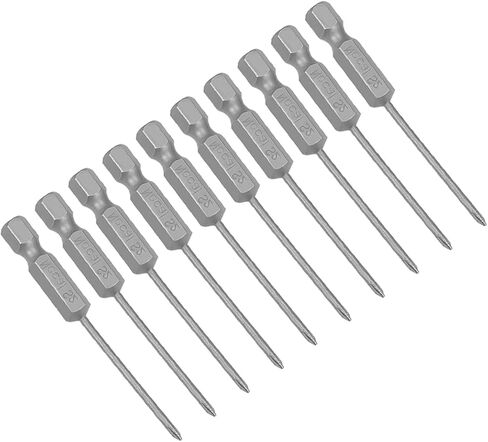 uxcell 10 Pcs 3mm PH1 Magnetic Phillips Screwdriver Bits, 1/4 Inch Hex Shank 2.56-inch Length S2 Power Tool in Saudi Arabia