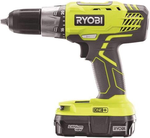 طقم أدوات للمثقب/المحرك المتنقل والمضغوط من Ryobi P1832 18V (6 قطع، 1 × مثقاب / سائق P277، 1 × سائق صدمات، 1 × شاحن كيميائي P118 مزدوج، 2x P102 18 فولت، 1 × حقيبة أدوات) in Saudi Arabia