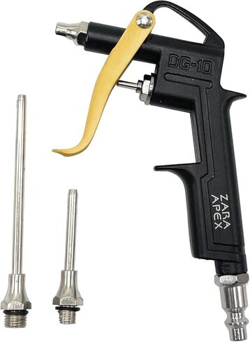 ZaraApex Heavy Duty Air Compressor Accessory Kit, Tire Inflator with Pressure Gauge and Air Blow Gun with Steel Air flow Extension in Kuwait