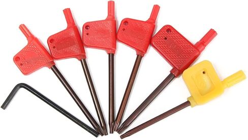 7Pcs 1/2inch/12mm Shank Indexable Carbide Turning Tool Holder Bit Set 7Pcs Indexable Carbide Turning Insert in Saudi Arabia