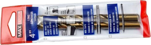 MAXTOOL 25/64 بوصة قطعتان من مثقاب طول العمل المتطابق HSS M35 لقم ثقب تويست 5% كوبالت مثاقب ساق مستقيمة ذهبية مطحونة بالكامل؛ JBF35G10R25P2 in Saudi Arabia