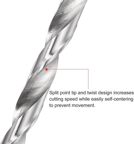 uxcell 6mm Twist Drill Bits, High-Speed Steel Straight Shank Extra Long Drill Bit 300mm Length for Wood Plastic Aluminum in Kuwait